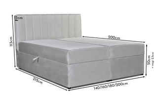 Lopez boxspring sprężyny kieszeniowe