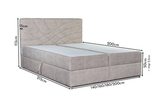 Justyna boxspring sprężyny kieszeniowe